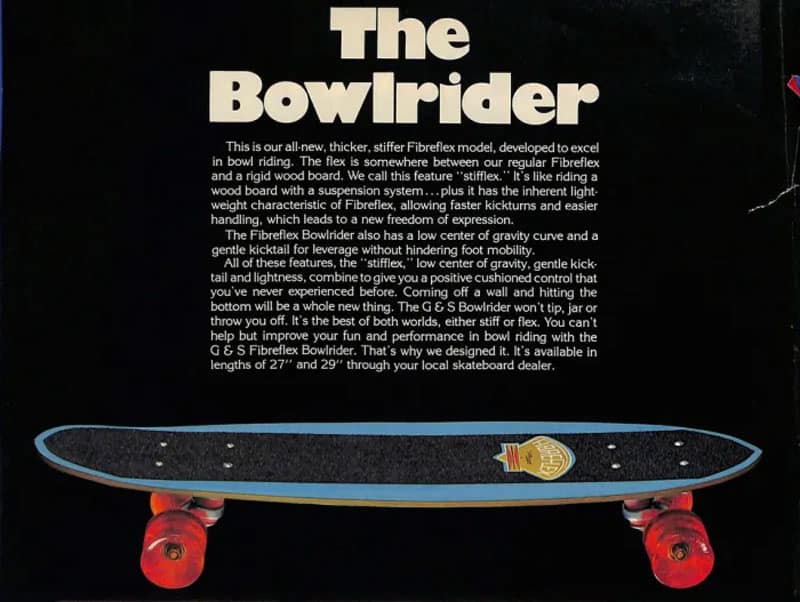 bowlrider fibreflex skateboard